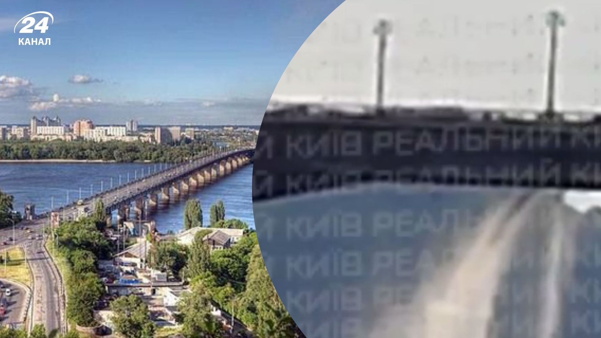 В Киеве 9 июля прорвало сеть под мостом Патона 9 июля