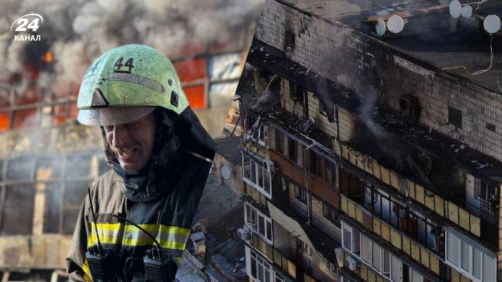 Женщина спаслась во время попадания шахеда