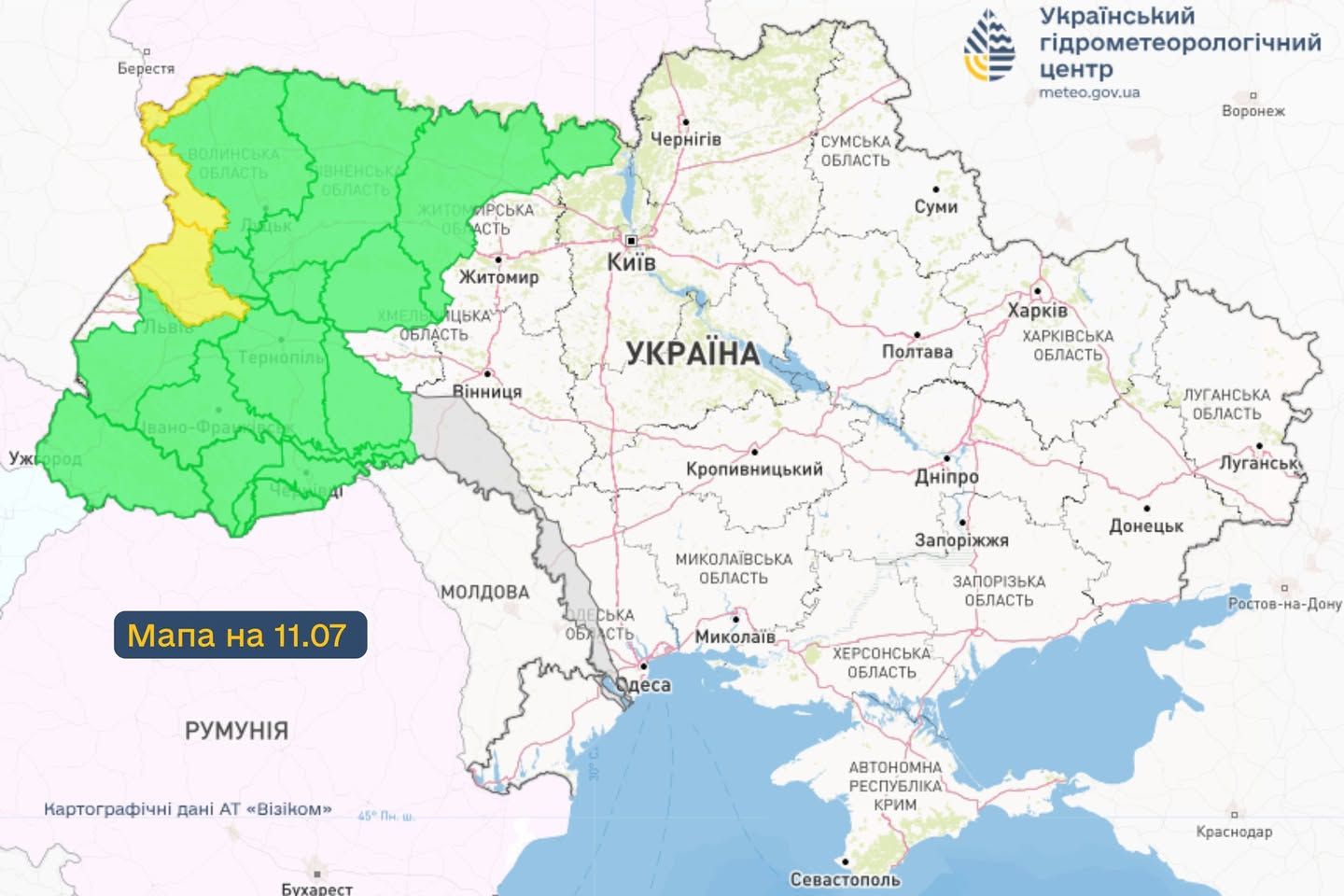Де можуть вийти з берегів річки