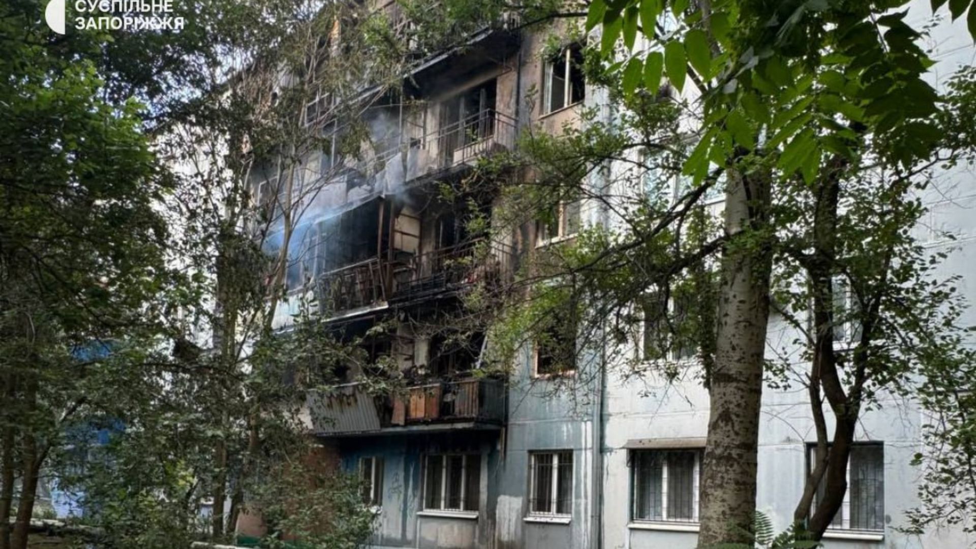 Пожар в доме в Запорожье Пожар в доме в Запорожье