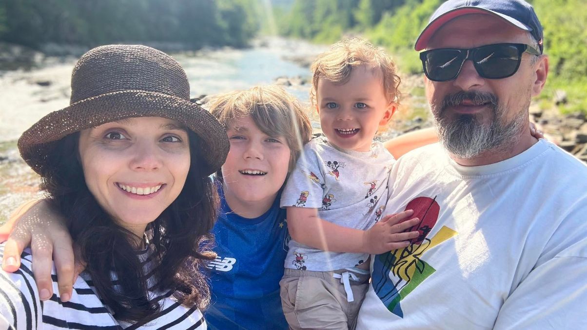 Олег Сенцов зі сім'єю 