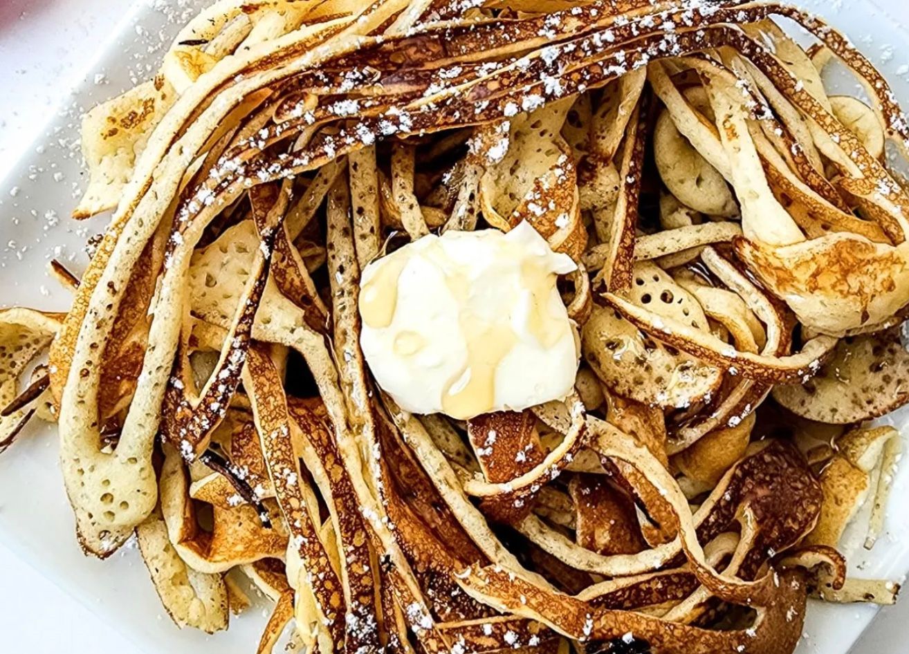 Спагетти-панкейки Спагетти-панкейки