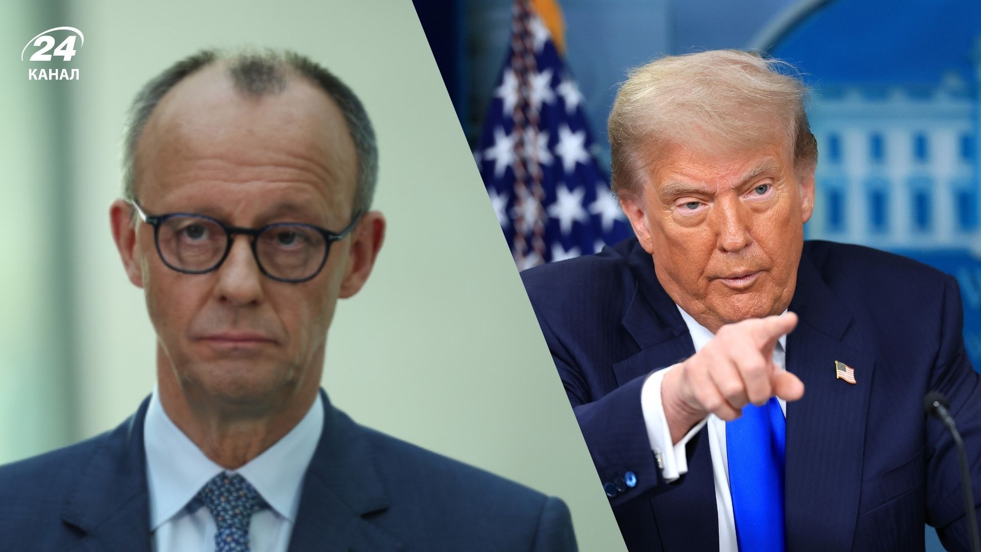 Фрідріх Мерц та Дональд Трамп Фрідріх Мерц та Дональд Трамп