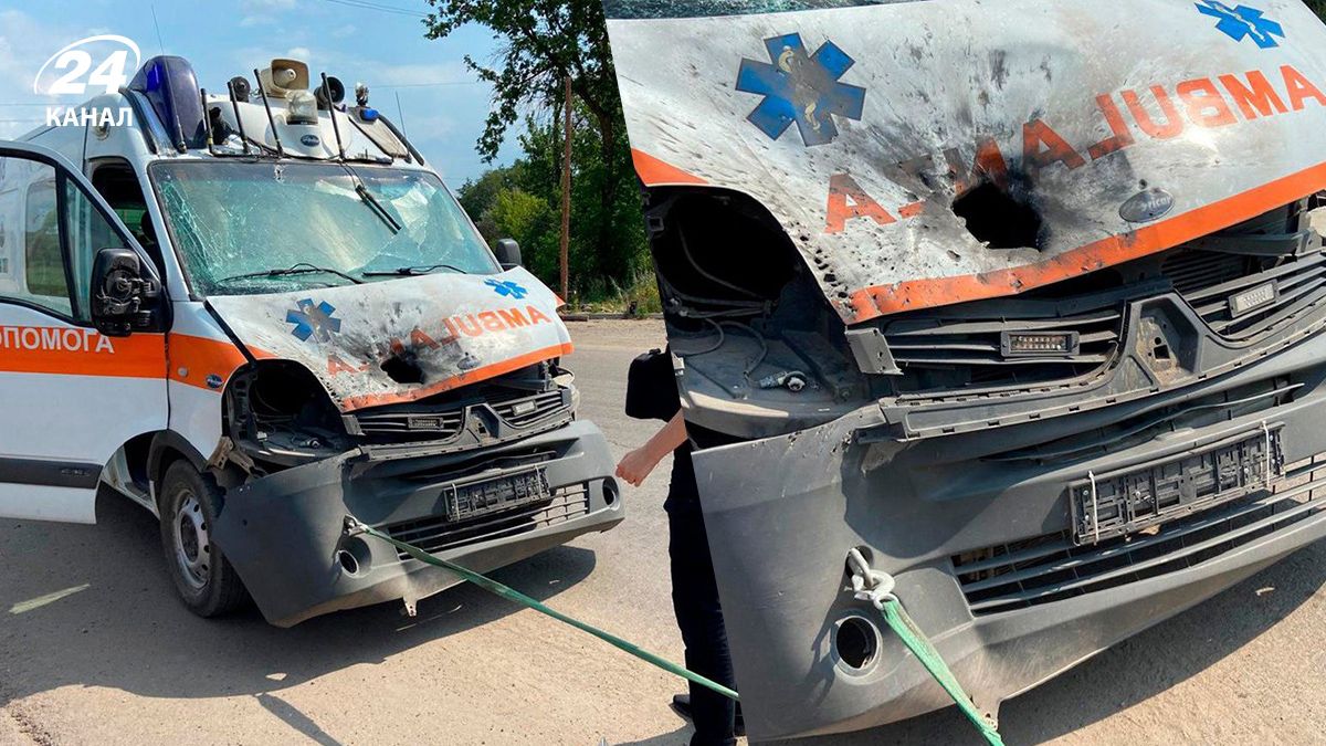 Атаки России на Харьковщину – россияне сбросили дрон на машину скорой помощи - 24 Канал