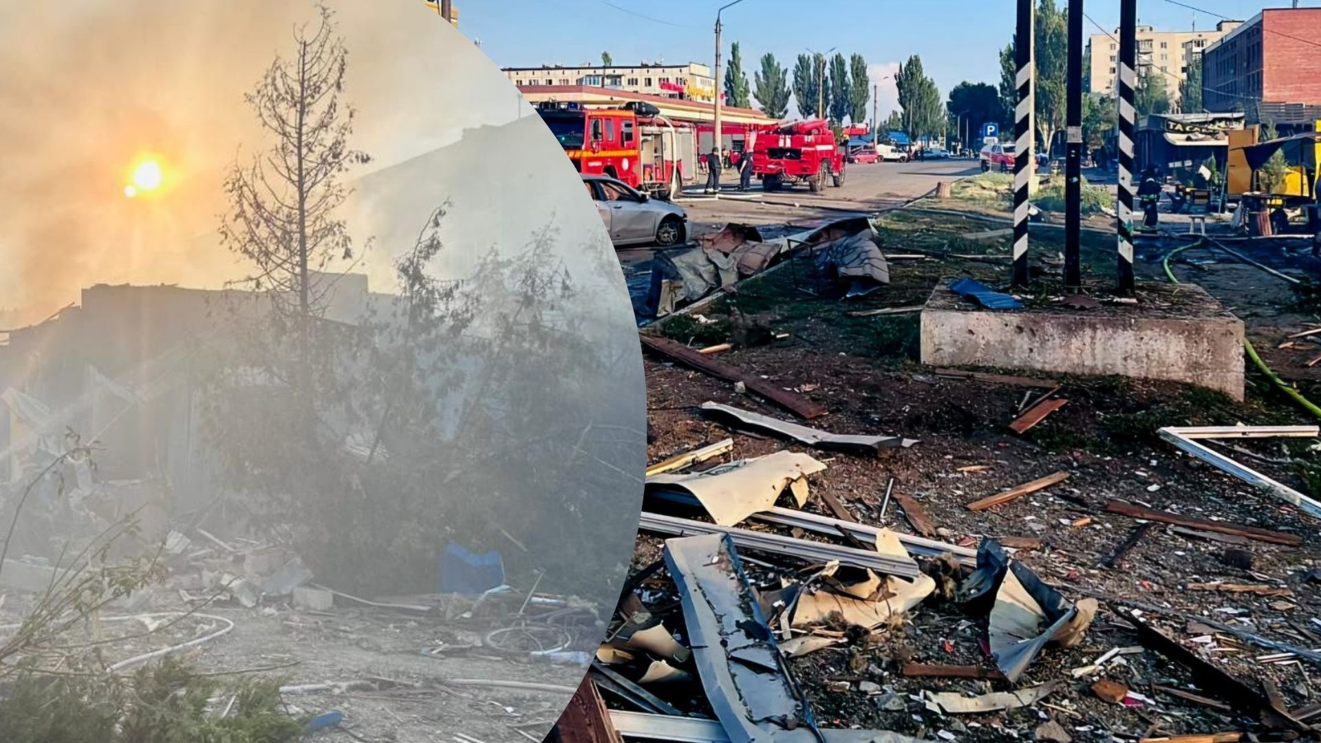 Ворог вдарив по Добропіллю Ворог вдарив по Добропіллю