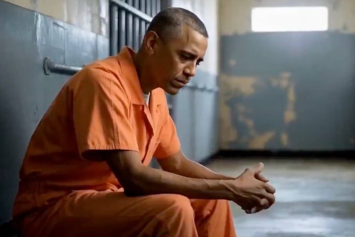 Видео с Обамой в тюрьме США