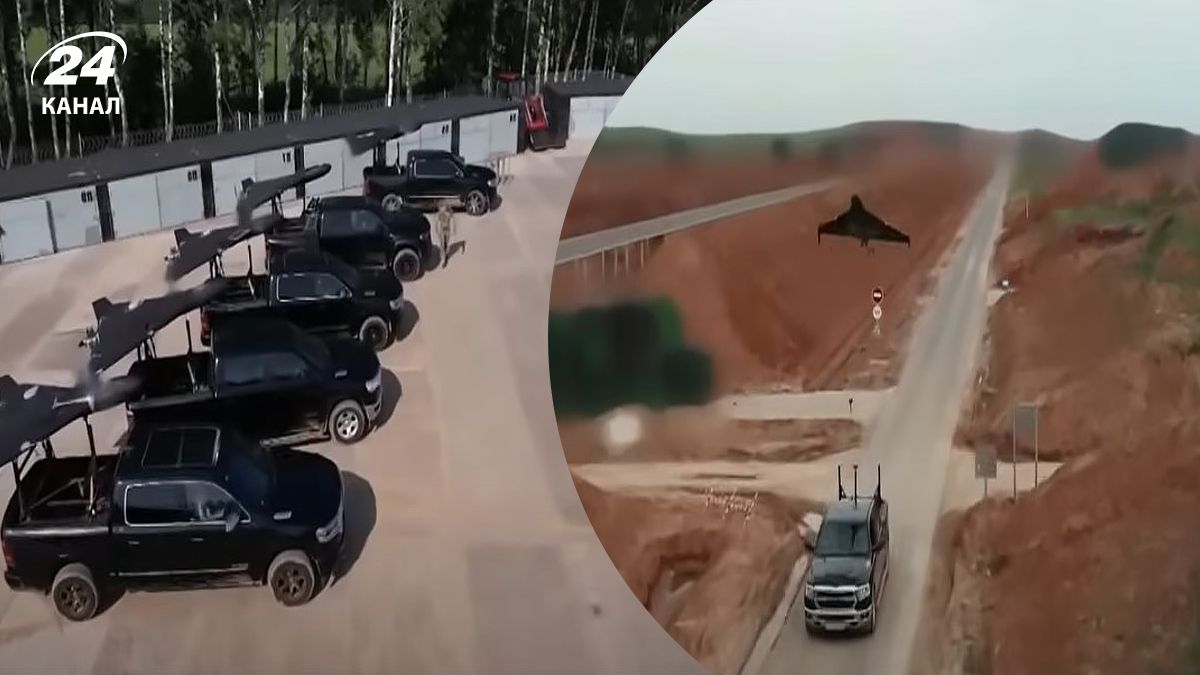 Росія показала як запускає дрони-камікадзе з автомобілів