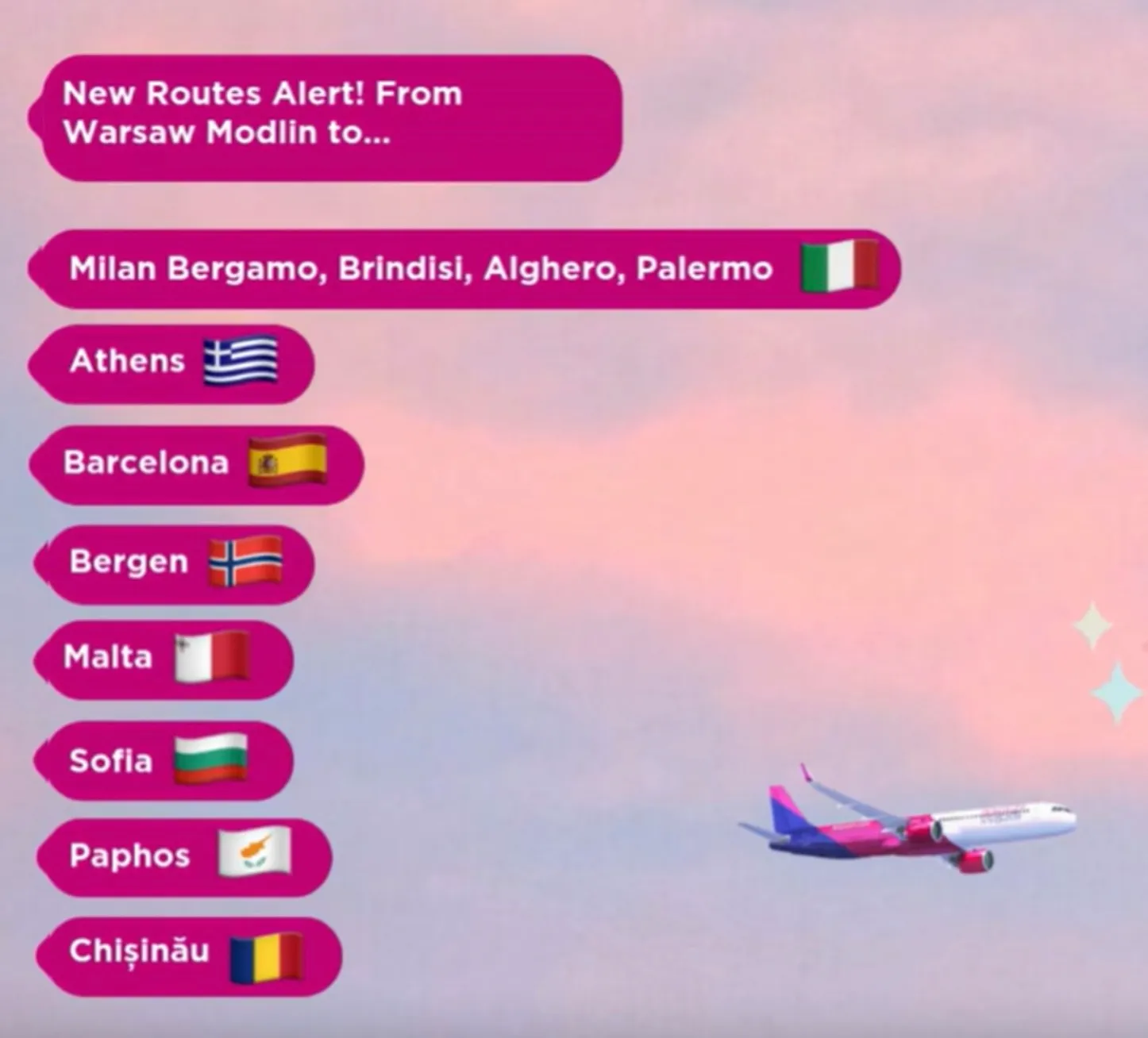 Wizz Air відкриває 11 маршрутів з Польщі