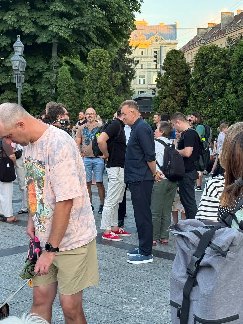 Андрей Садовый также был на акции протеста во Львове Андрей Садовый также был на акции протеста во Львове