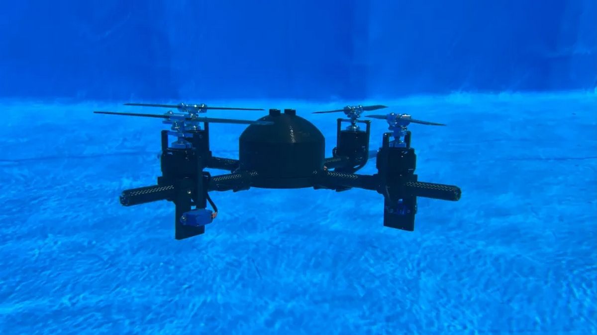 Гибридный дрон-амфибия – как он летает в воздухе и плавает под водой Гибридный дрон-амфибия – как он летает в воздухе и плавает под водой