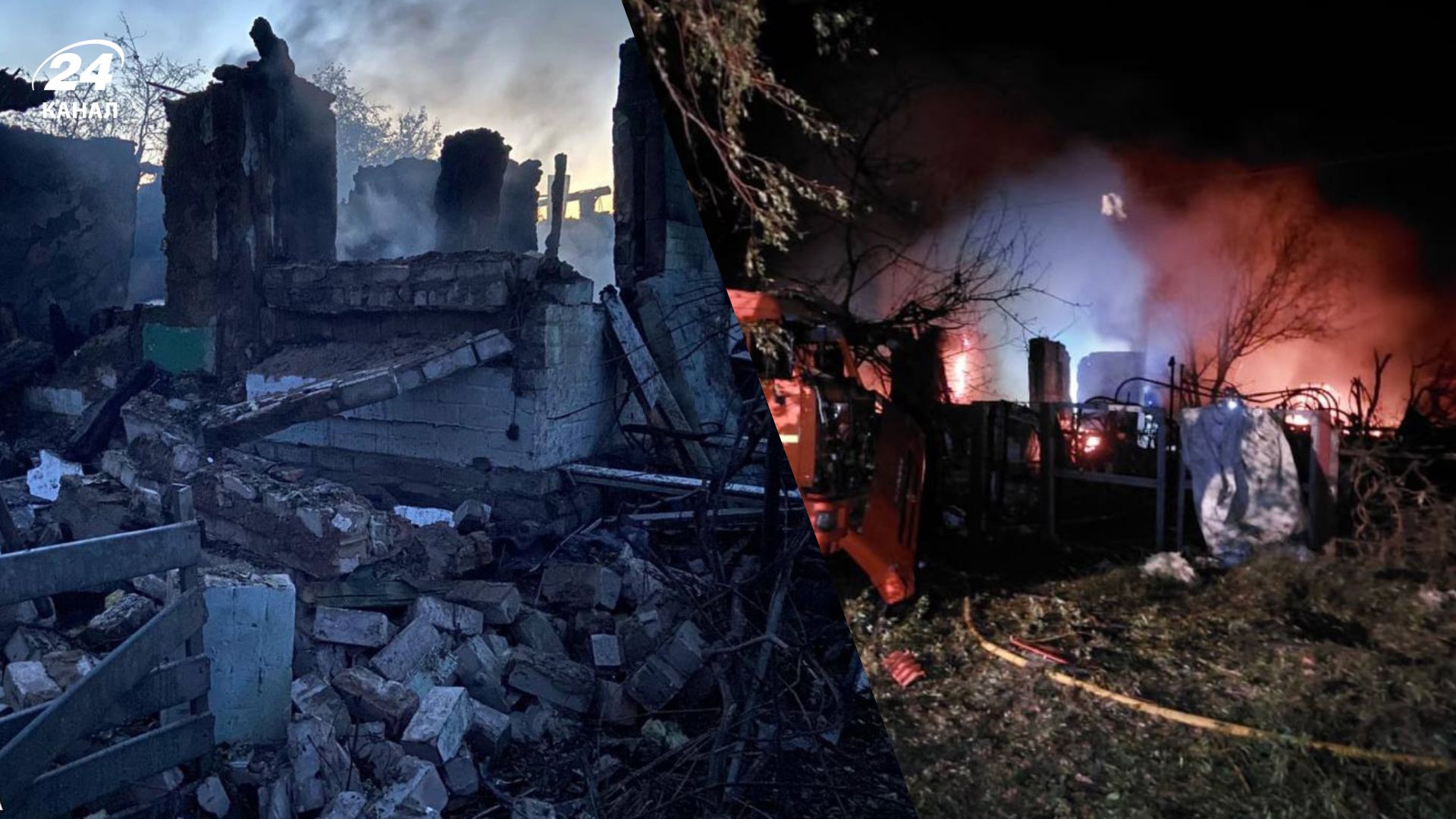 Последствия атаки по Харьковской области Последствия атаки по Харьковской области