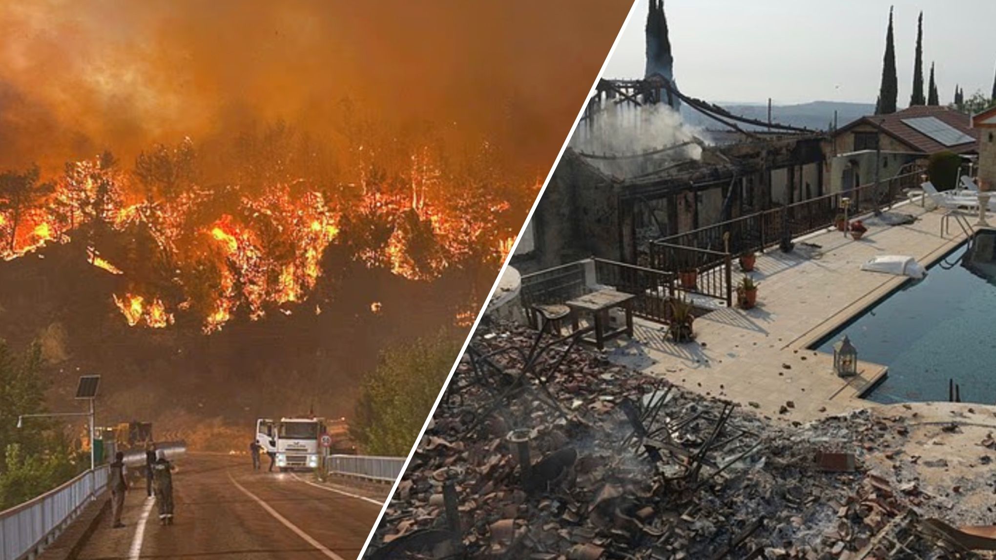 Лісові пожежі охопили Кіпр