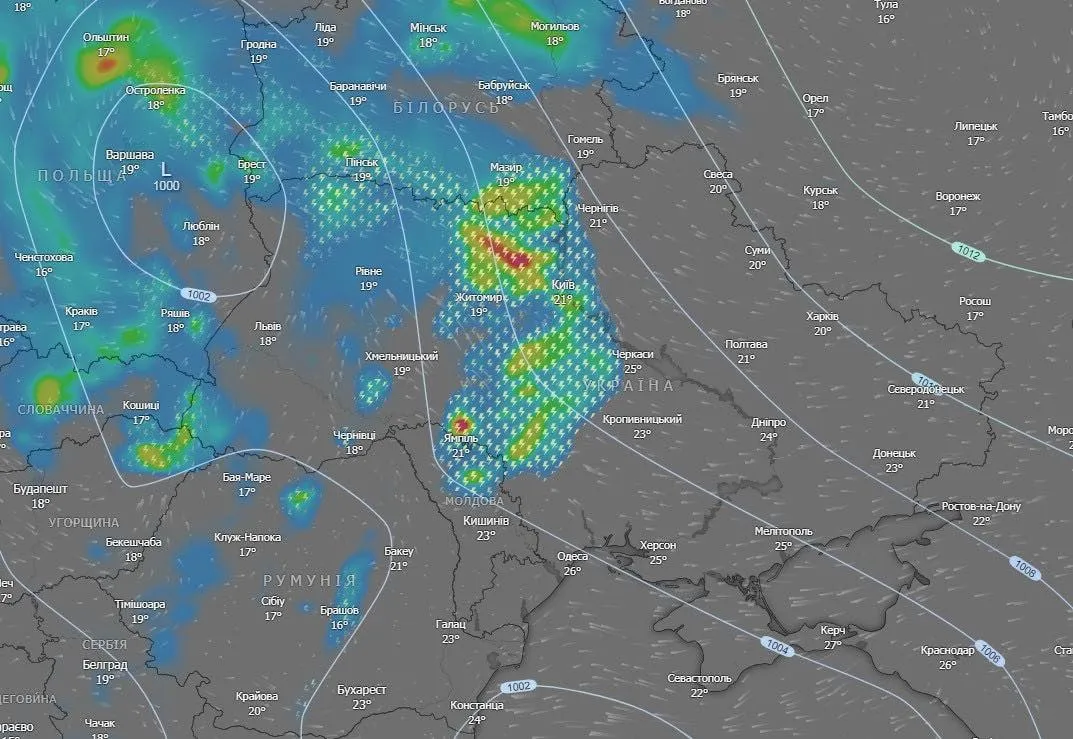  До України йде циклон Karlheinz