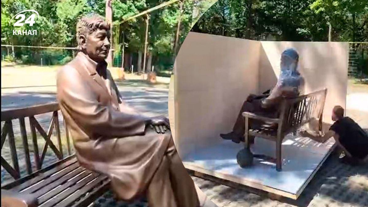 Пам"ятник Луческу поїхав з України - де встановлять скульптуру - відео
