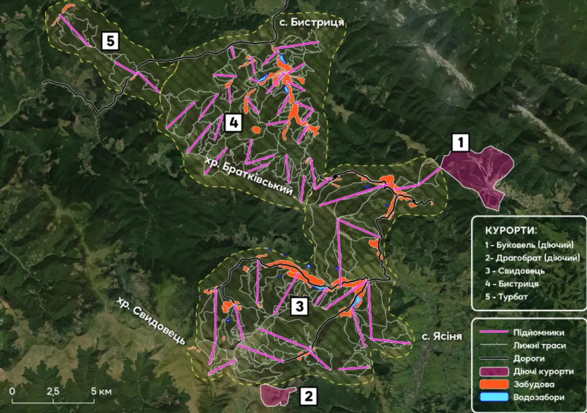 Карта з курортами Карта з курортами