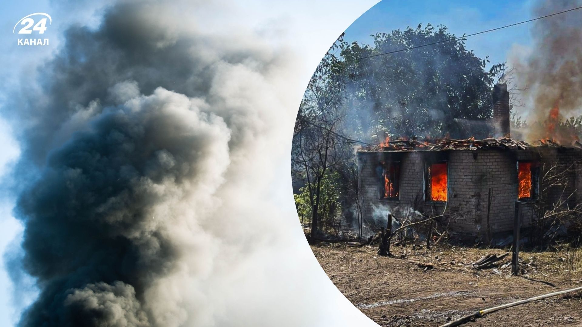 Россияне обстреляли село на Харьковщине Россияне обстреляли село на Харьковщине