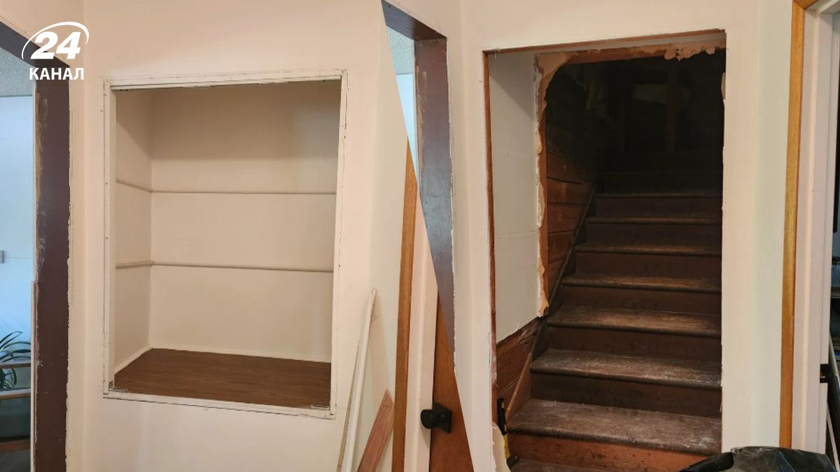 Скрытая лестница в шкафу Скрытая лестница в шкафу