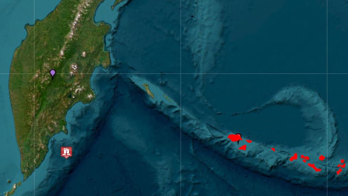 Землетрус на Камчатці 30.07.2025 - куди може дійти цунамі - карта - 24 Канал Землетрус на Камчатці 30.07.2025 - куди може дійти цунамі - карта - 24 Канал