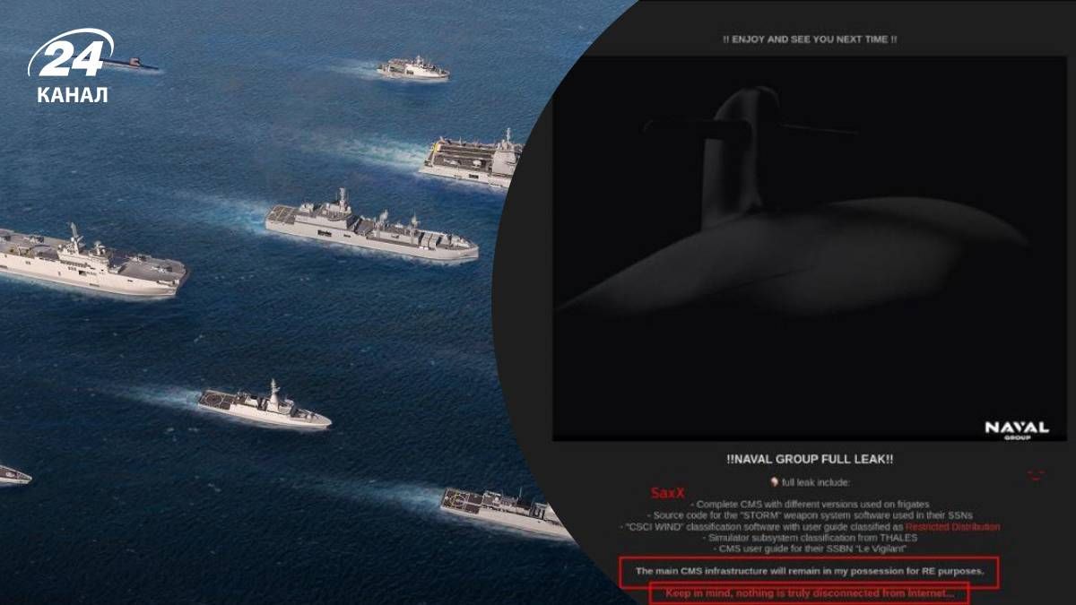 Суднобудівну компанію Naval Group атакували хакери - Геополітика