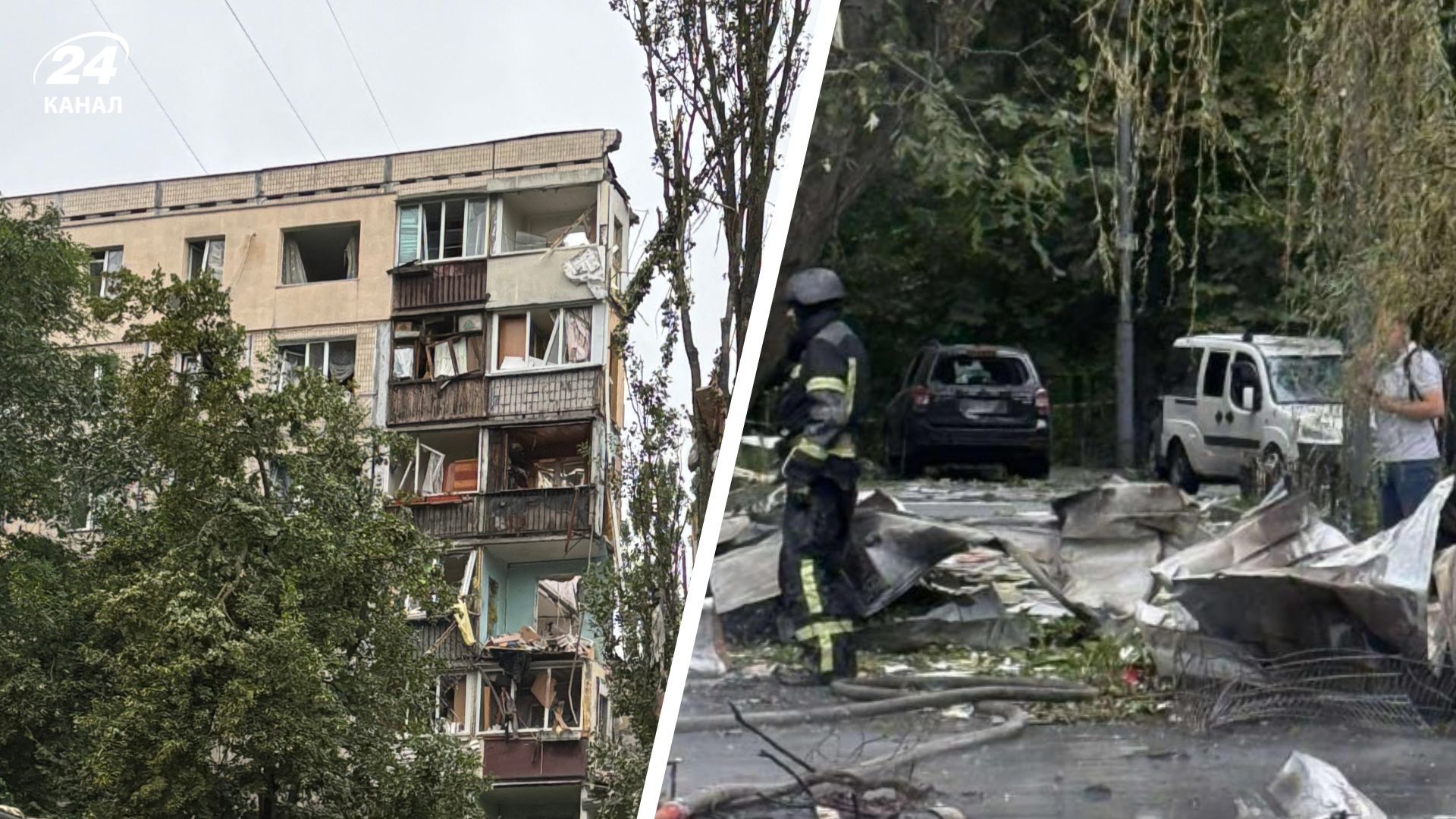 Обстрел Киева 31 июля 2025 года, Святошинский район Обстрел Киева 31 июля 2025 года, Святошинский район