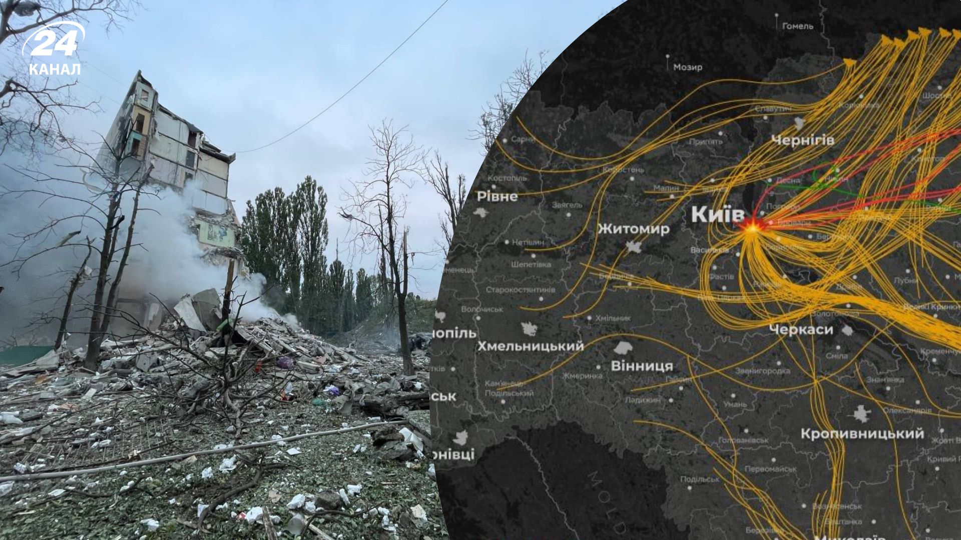 Ночная атака по Киеву