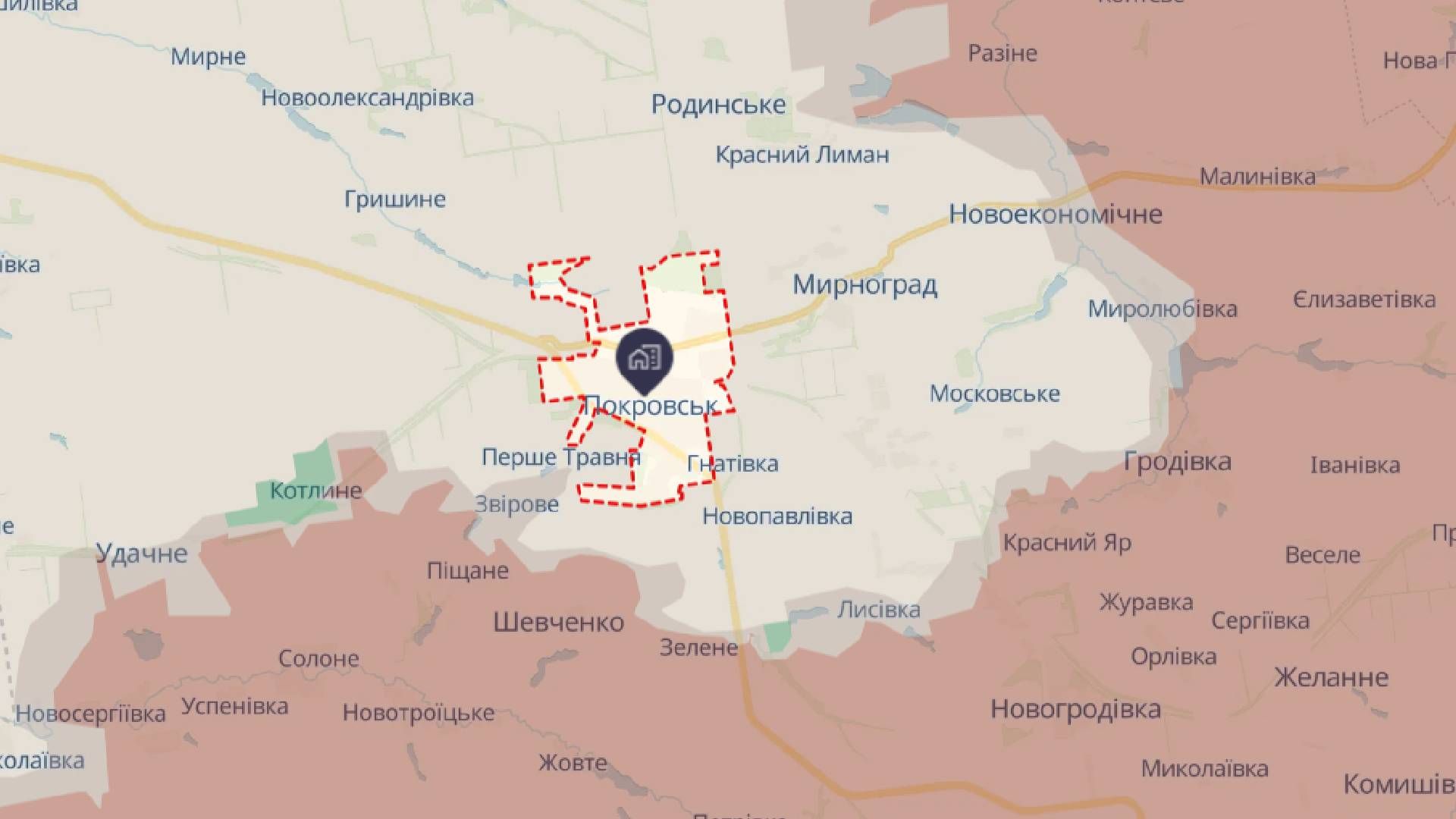 Окупанти беруть Покровськ у кільце Окупанти беруть Покровськ у кільце