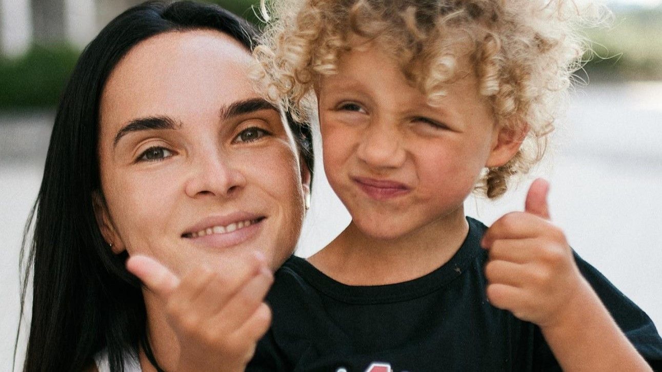 Інна Мірошниченко з сином