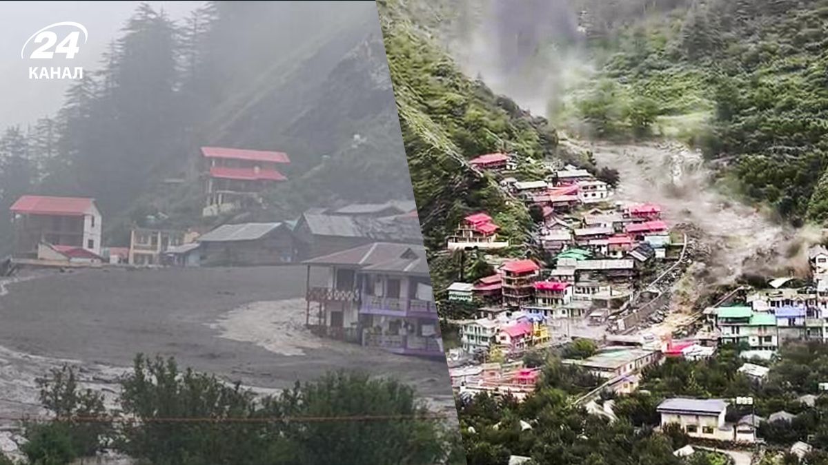 В одному з районів Індії повінь зруйнувала село