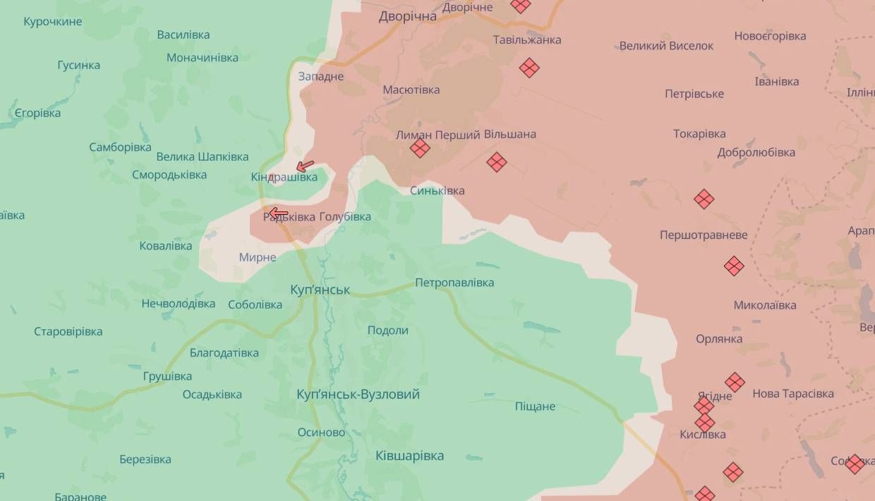 Оновлення карти DeepState 6 серпня