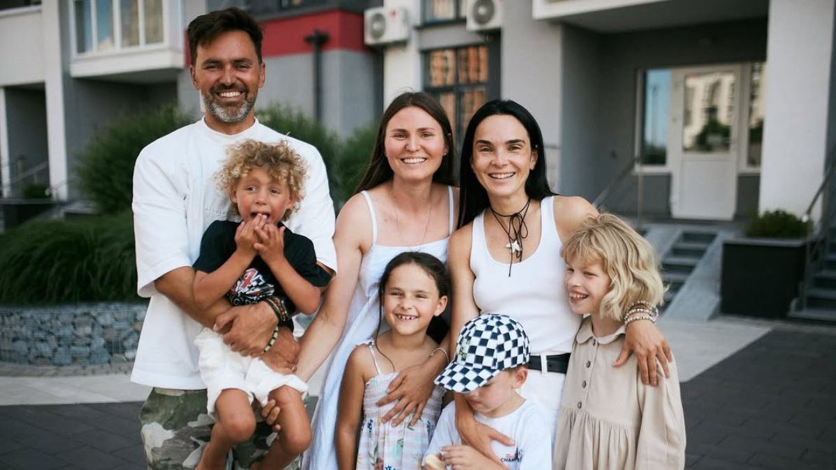 Мария Семенько и семья Мирошниченко