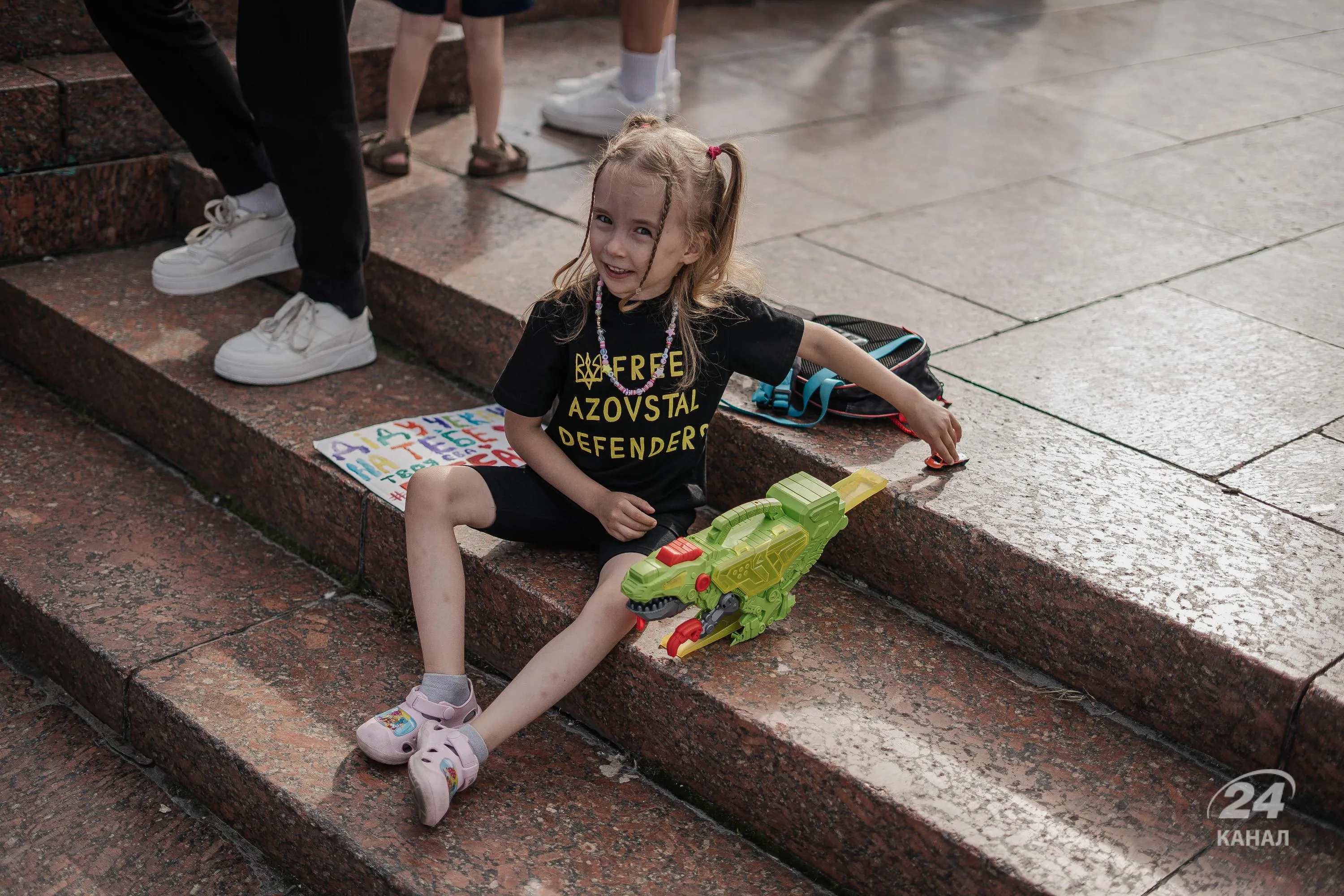 На акцію в Києві 10 серпня прийшли діти На акцію в Києві 10 серпня прийшли діти