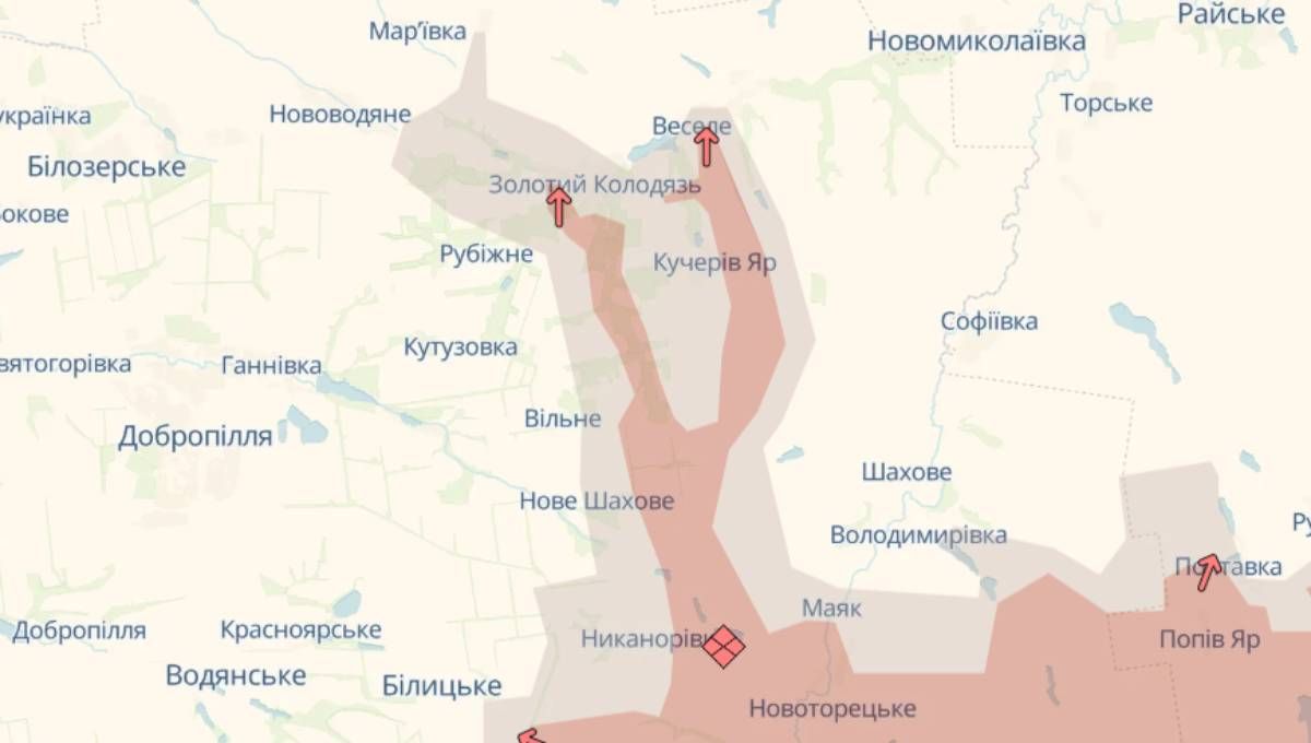 Продвижение россиян возле Доброполья Продвижение россиян возле Доброполья