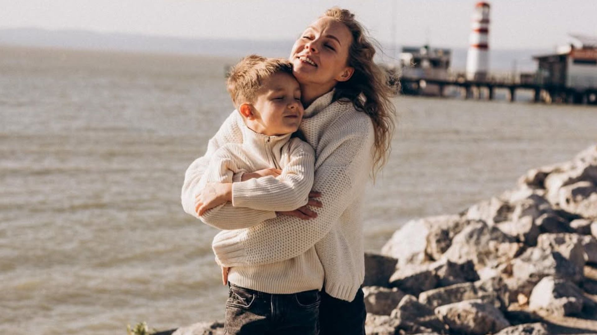 Олена Шоптенко з сином