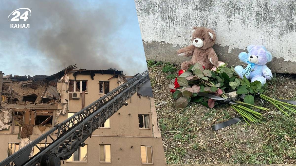 Росіяни вдарили по житловому будинку в Харкові Росіяни вдарили по житловому будинку в Харкові