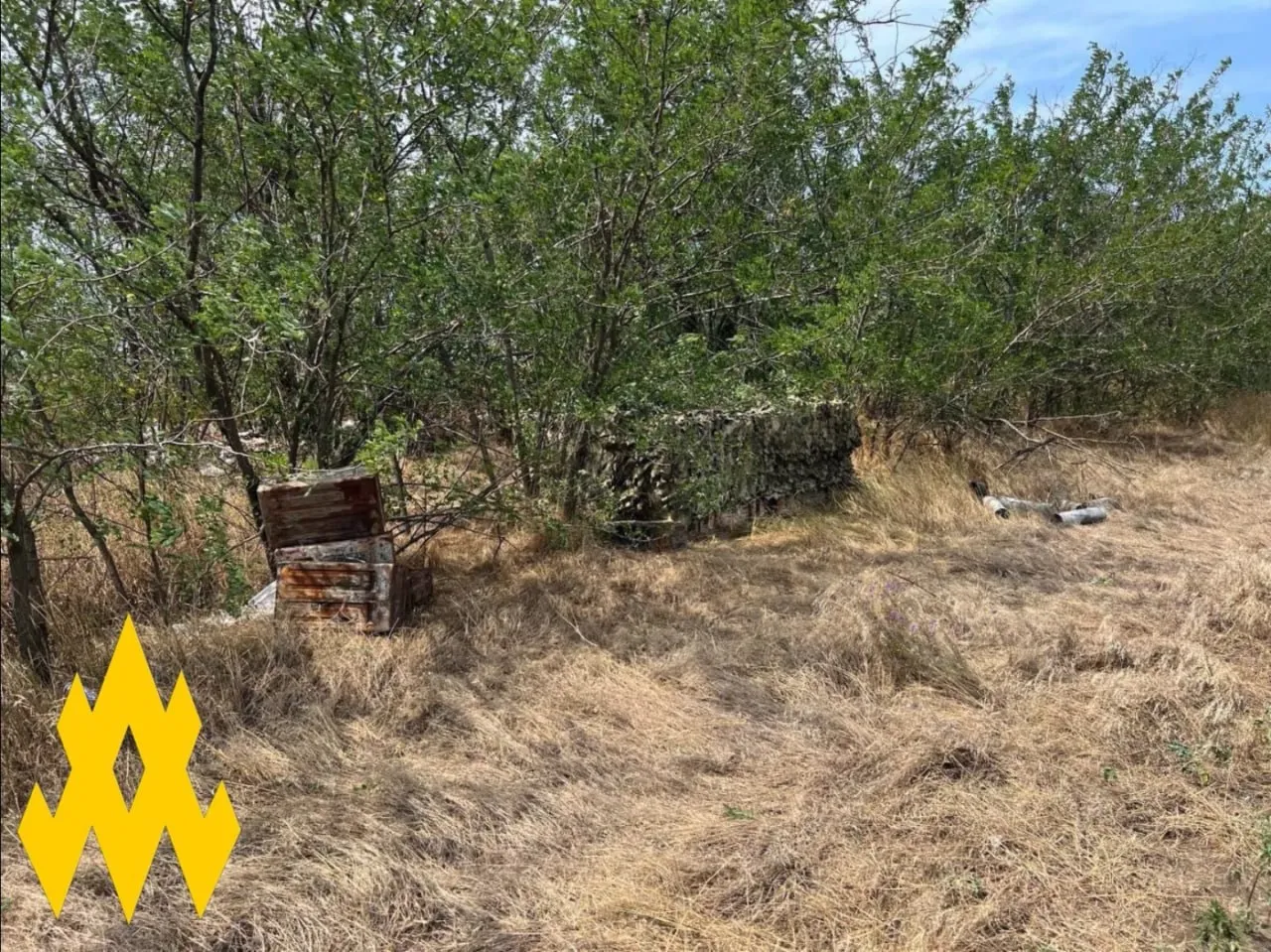 Оставленные позиции российских военных