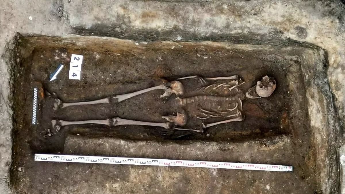 Захоронение рыцаря в Гданьске - уникальная археологическая находка под магазином мороженого