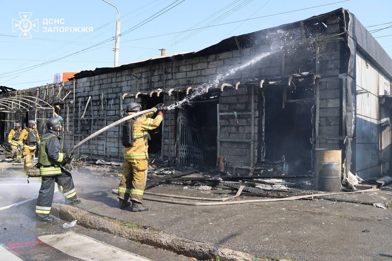 Поліція показала момент удару по Запоріжжю Поліція показала момент удару по Запоріжжю