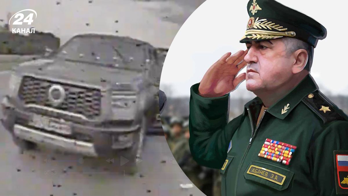 Момент атаки на автівку з Абачевим у Курській області