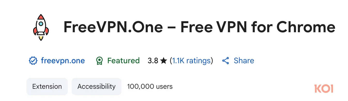 Розширення FreeVPN.One