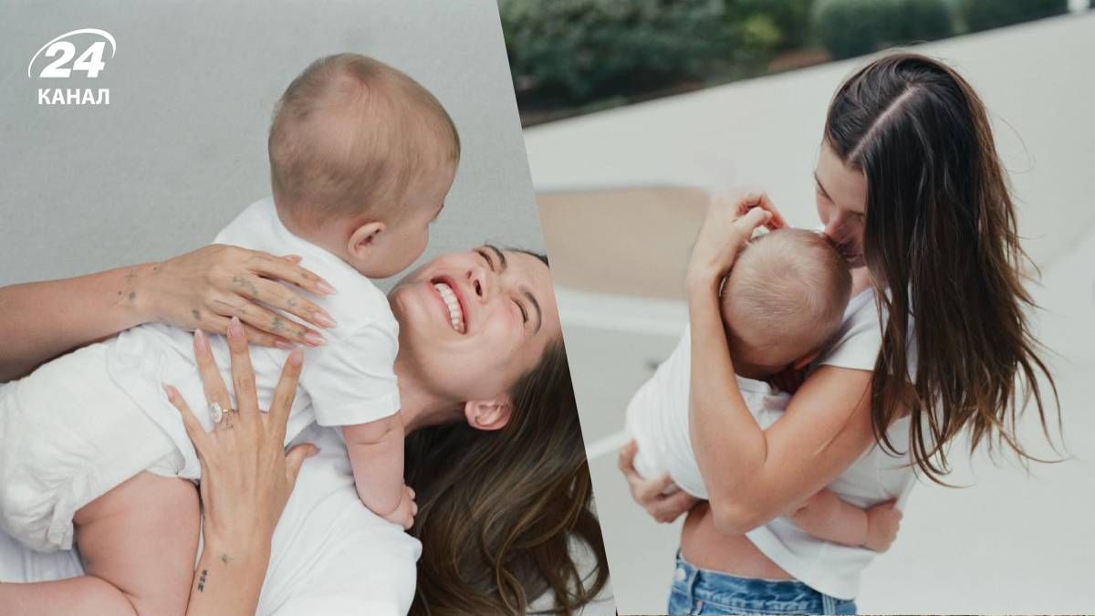 Гейлі Бібер з сином Гейлі Бібер з сином