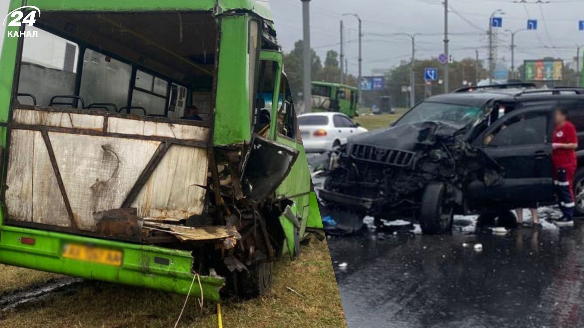 Авто на шаленій швидкості влаштувало ДТП у Харкові Авто на шаленій швидкості влаштувало ДТП у Харкові