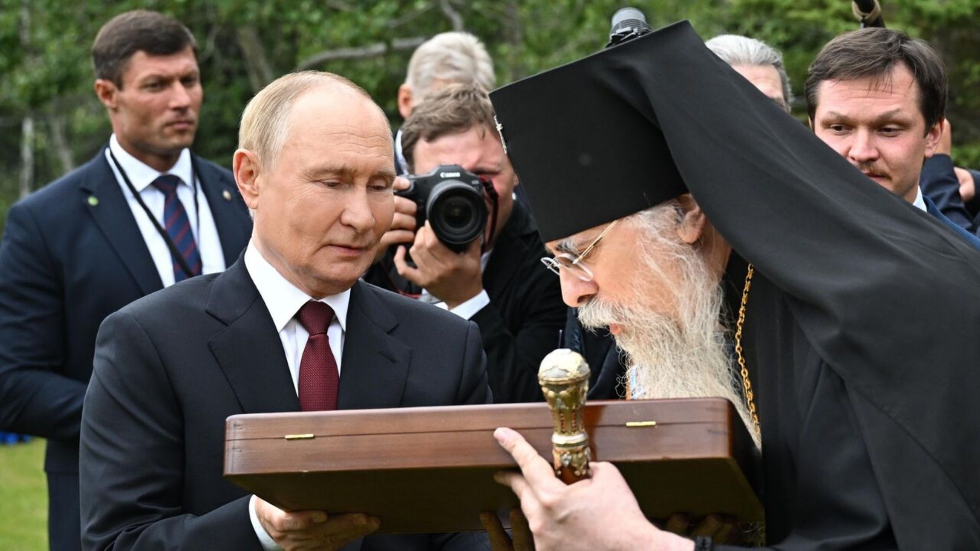 Встреча Путина и архиепископа ПЦА Алексия 15 августа 2025 года Встреча Путина и архиепископа ПЦА Алексия 15 августа 2025 года