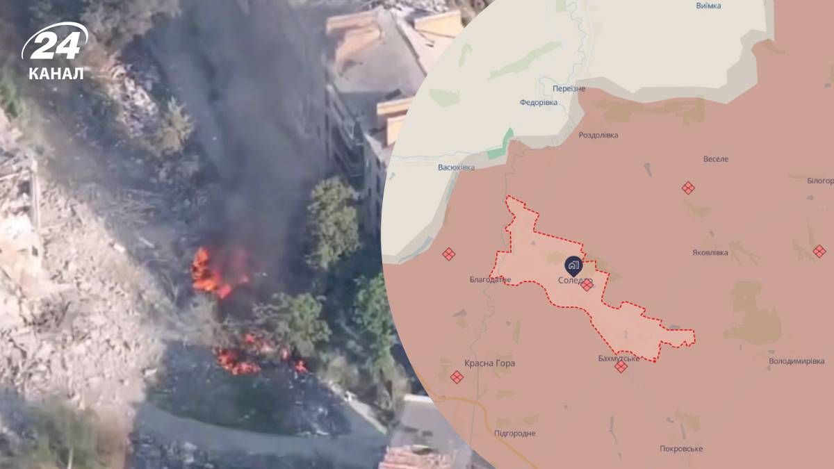 Авиаудар по командному пункту врага в Соледаре - 24 Канал