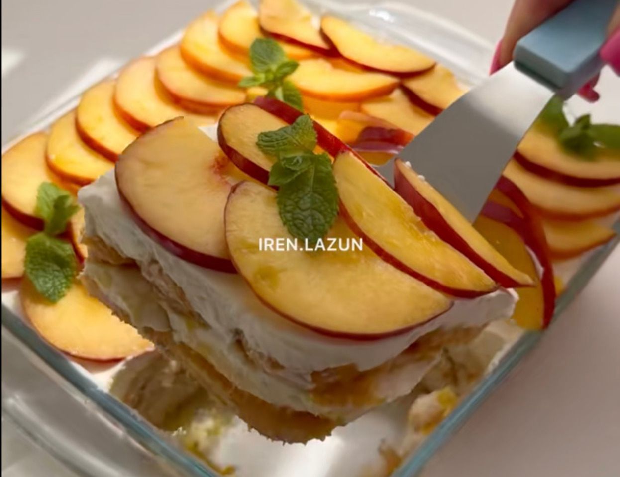 Готовим тирамису с персиком