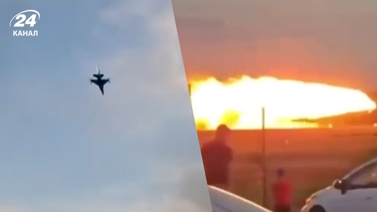 Як F-16 розбився у Польщі 28 серпня Як F-16 розбився у Польщі 28 серпня