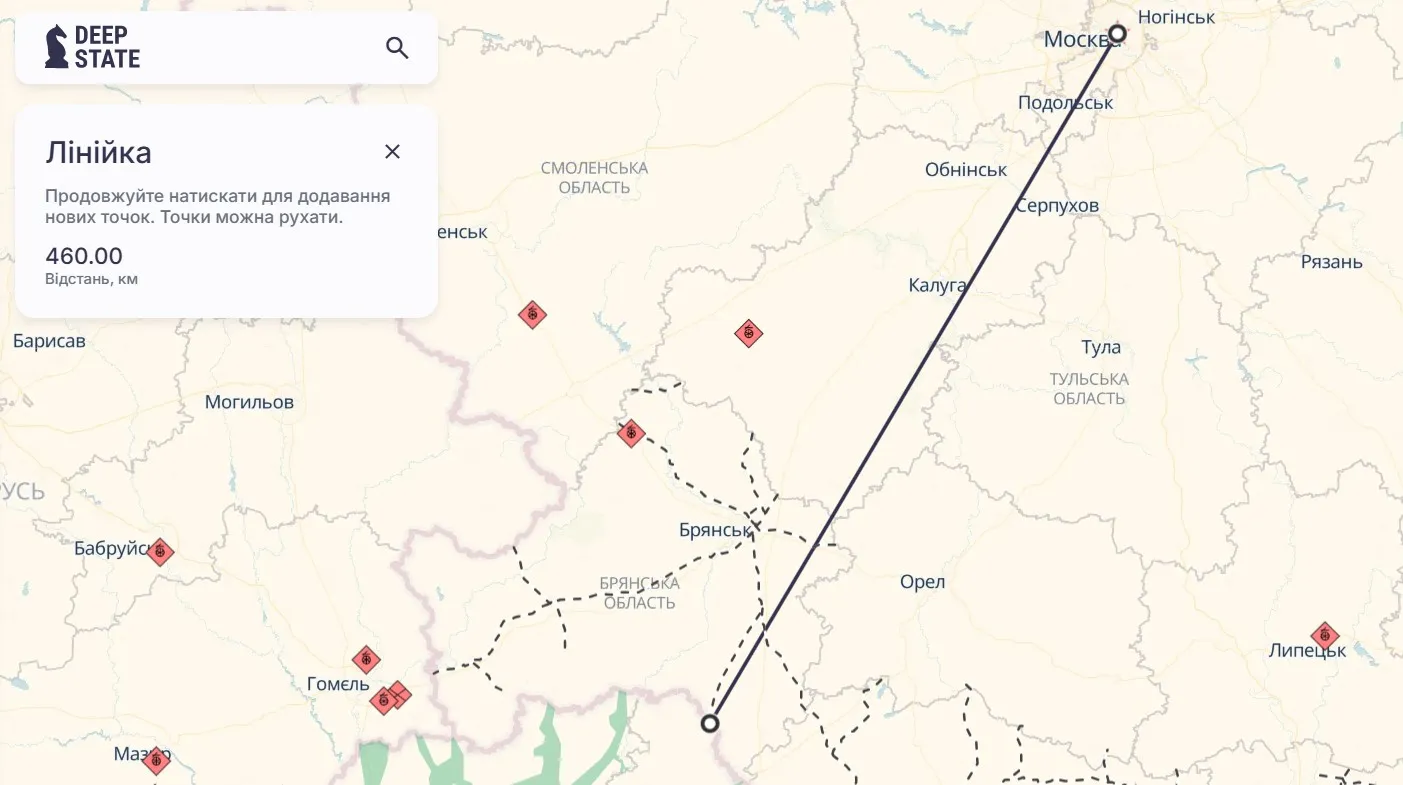 Зона ураження ERAM Зона ураження ERAM