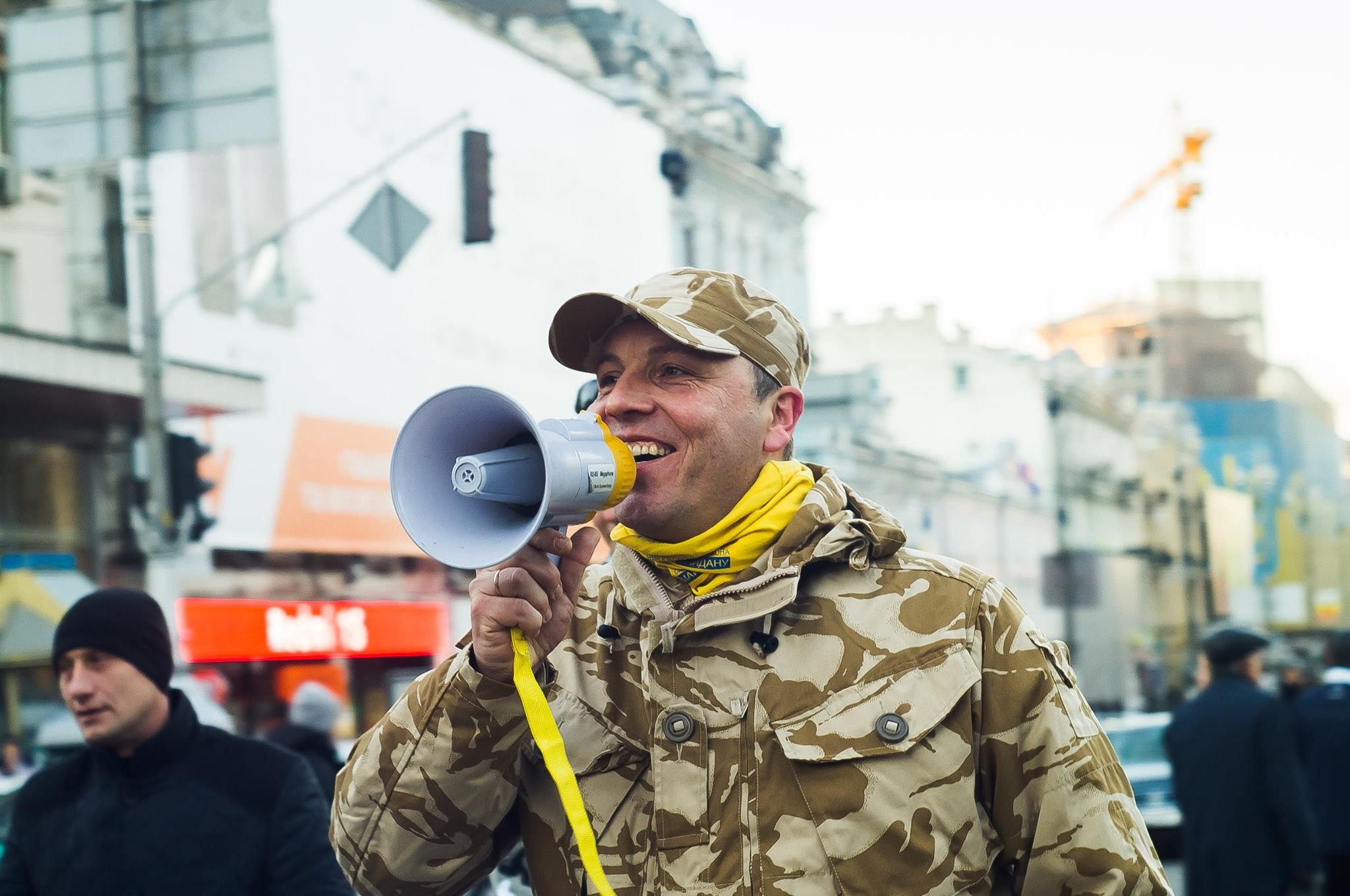 Андрій Парубій на Майдані, 2014 рік