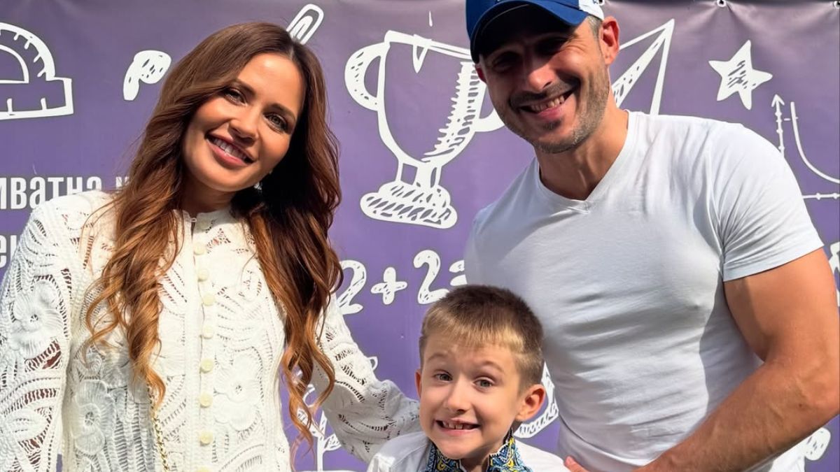 Наталка Денисенко з ексчоловіком і сином