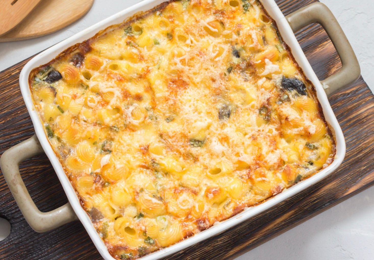 Запеканка с макаронами, сыром и овощами Запеканка с макаронами, сыром и овощами