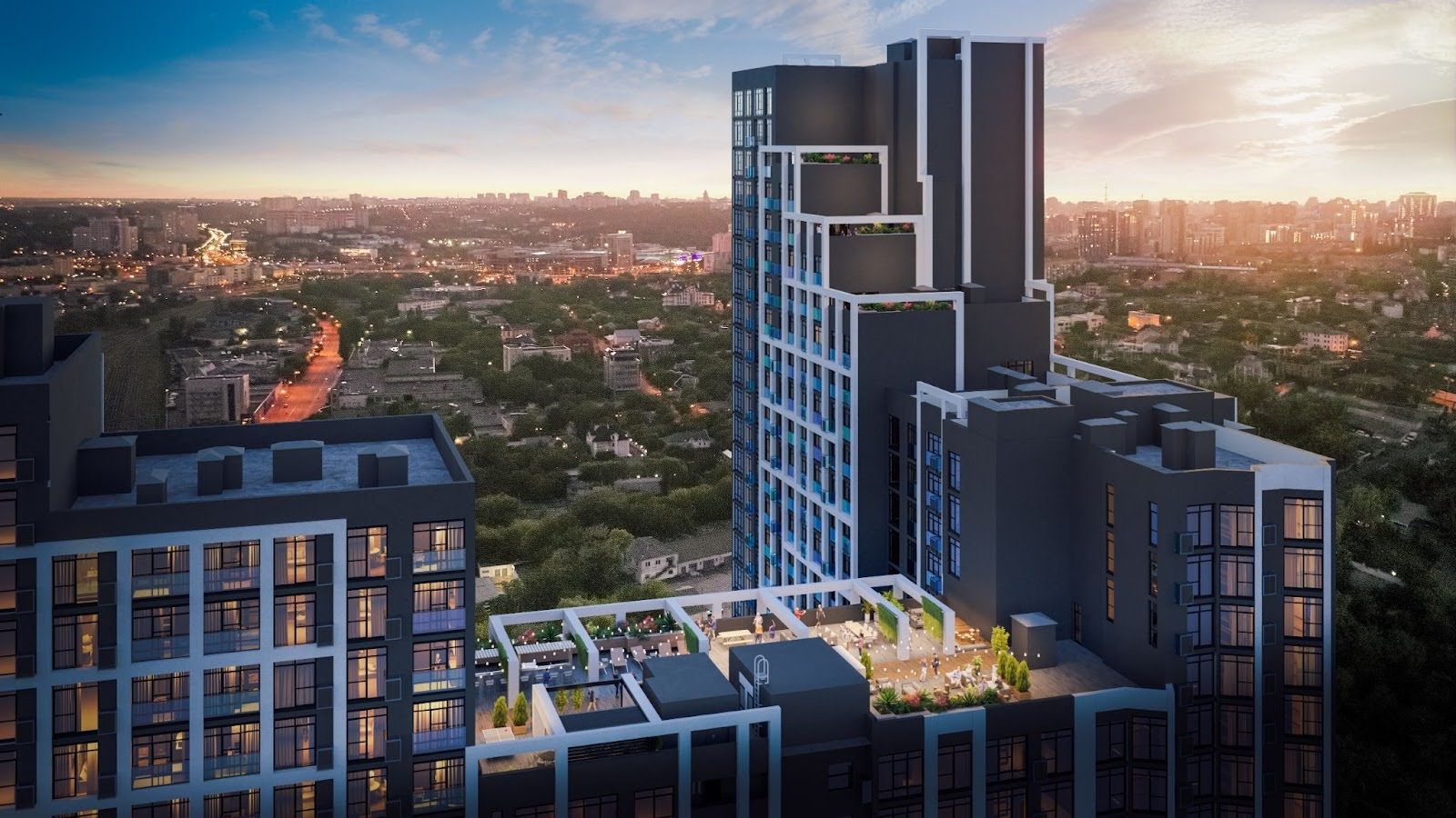 Вид на ЖК Nordica Residence в Печерском районе столицы